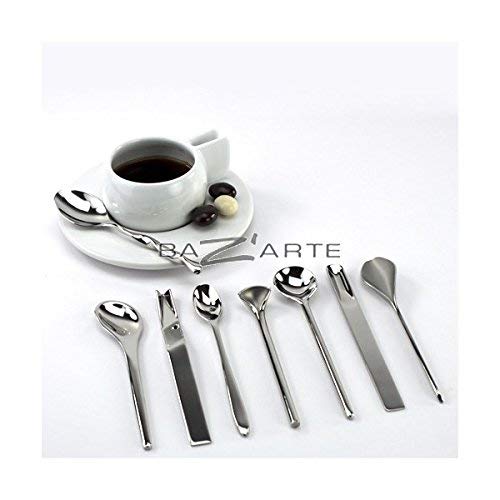 Alessi - Set 8 Cucchiaini da Caffè in Acciaio Inox