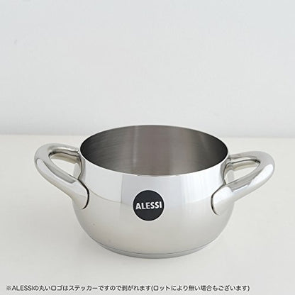 Alessi - "Mami" Two-Handled Saucepan in Stainless Steel