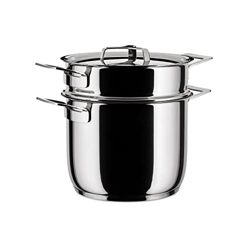 Alessi - Set Pasta "Pots&Pans" in Acciaio Inox