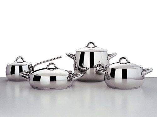 Alessi - "Mami" Two-Handled Saucepan in Stainless Steel