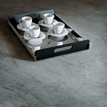 Alessi - Rectangular Tray "Vassily" in Black Stainless Steel