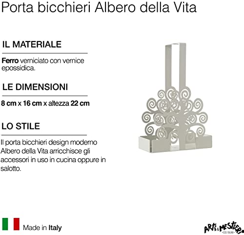 Arti & Mestieri - Porta Bicchieri "Albero della Vita"