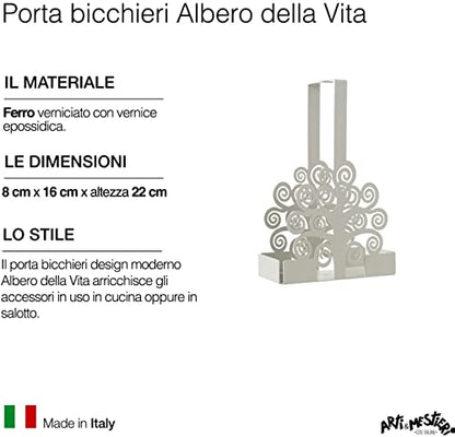 Arti & Mestieri - Porta Bicchieri "Albero della Vita"