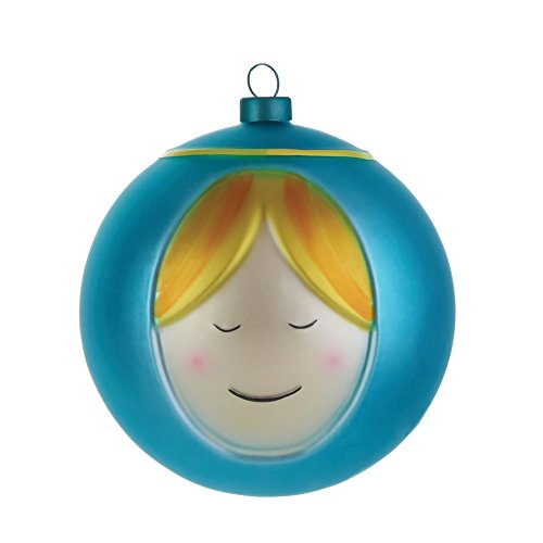 Alessi - Set 4 Palle per Albero di Natale "Madonna" in Vetro Soffiato