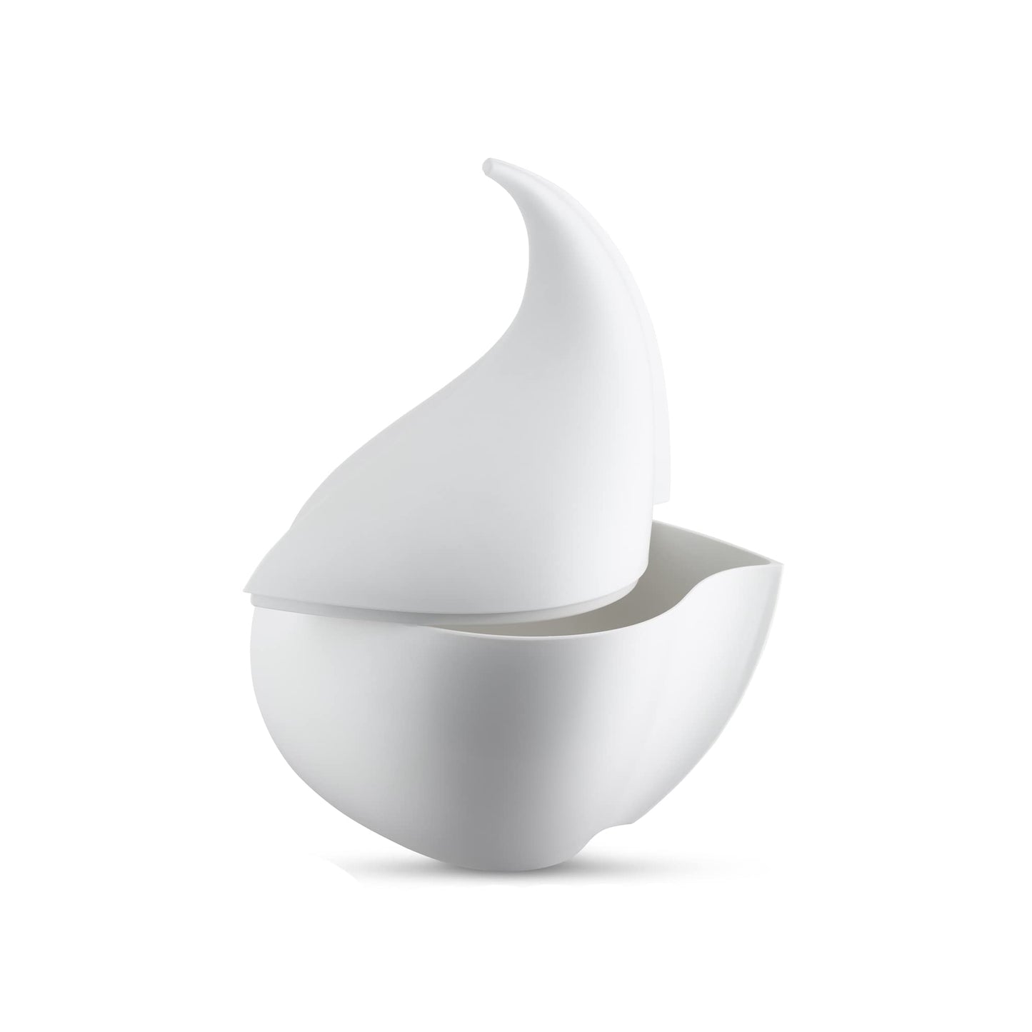 Alessi - Container and Perforated Ladle "Nunziatella" White