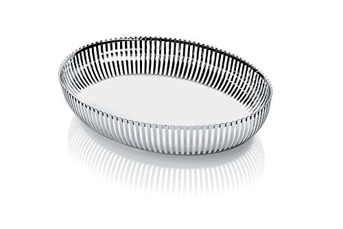 Alessi - Fruttiera Ovale di Design in Acciaio Inox 26cm