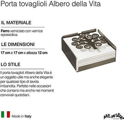 Arti & Mestieri - Porta Tovaglioli "Albero della Vita"