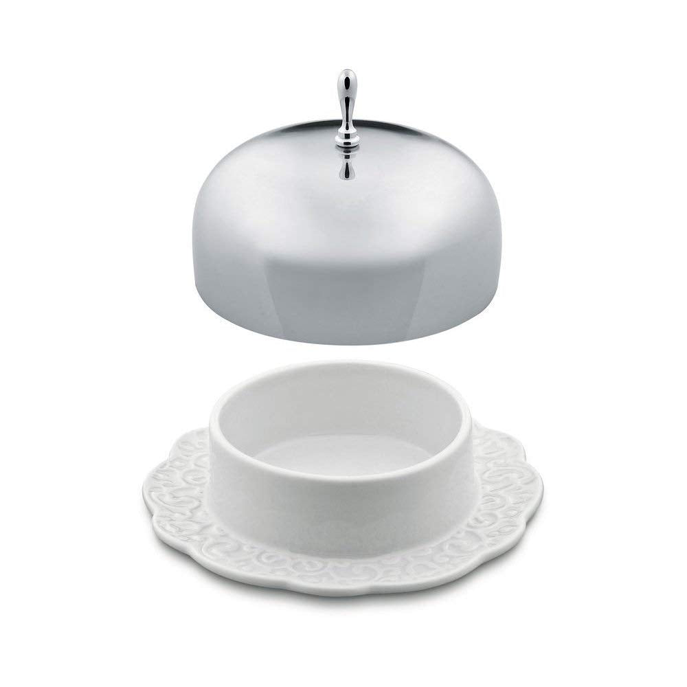 Alessi - White Porcelain Butter Dish