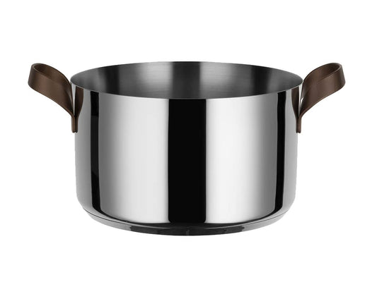 Alessi - "Edo" Saucepan in Stainless Steel Brown