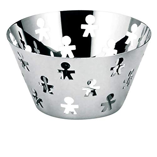 Alessi - "Girotondo" Fruit Bowl with Perforated Edge in Colored Steel