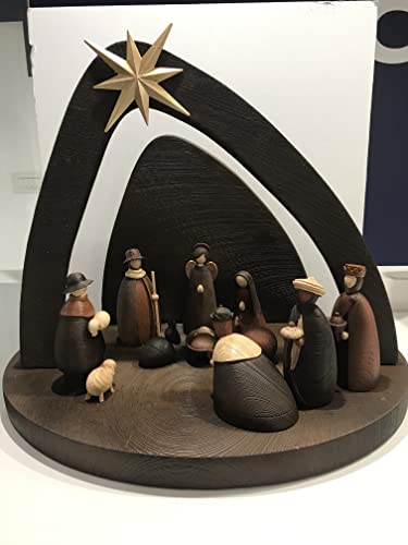 Mascagni - Presepe in Legno 58x48x38