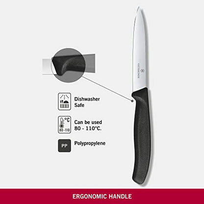 Victorinox 6.7703 Coltello per verdura Swiss Classic 10 cm, Nero