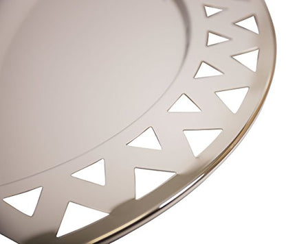 Alessi - Round Tray with Perforated Edge "Girotondo" in Stainless Steel