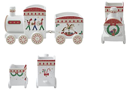 Easy Life - Small Decorative Train 25.5 x 8 x 12.5 cm in Porcelain, Polar Express