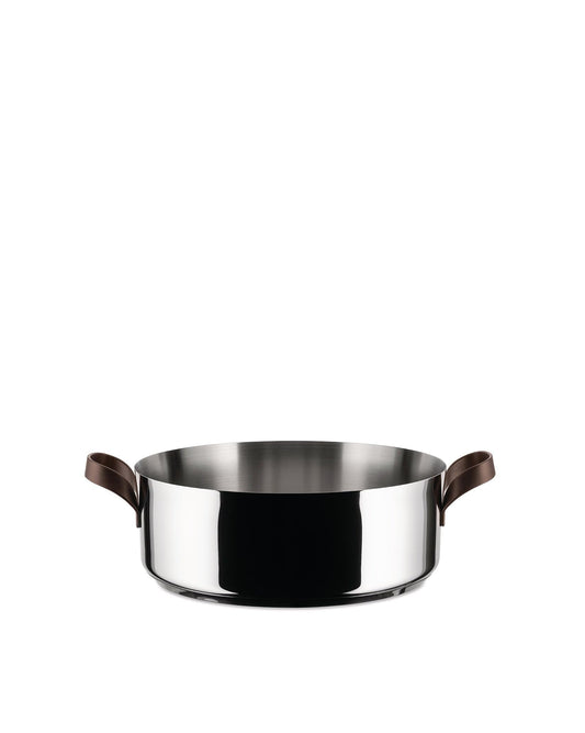 Alessi - "Edo" Saucepan in Stainless Steel Brown 24cm