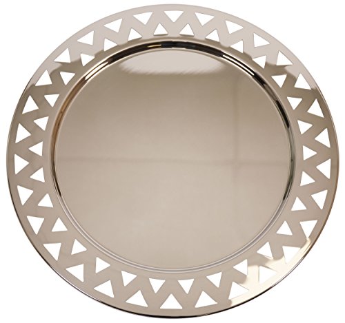 Alessi - Round Tray with Perforated Edge "Girotondo" in Stainless Steel