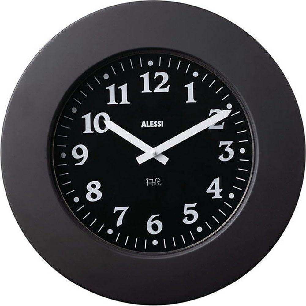 Alessi Momento Orologio da parete, nero – 11 BB [no Amazon]