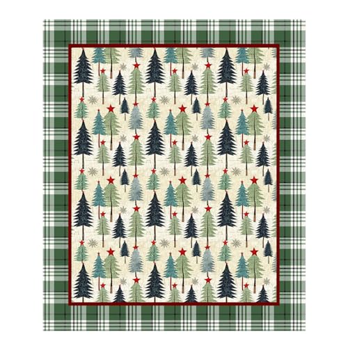 Green Christmas Plaid 145x170