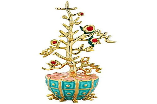 Alessi - Decorazione L'Albero del Bene in Porcellana E Resina Dorata