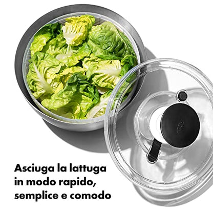 OXO - Centrifuga per Insalata in Acciaio Inox