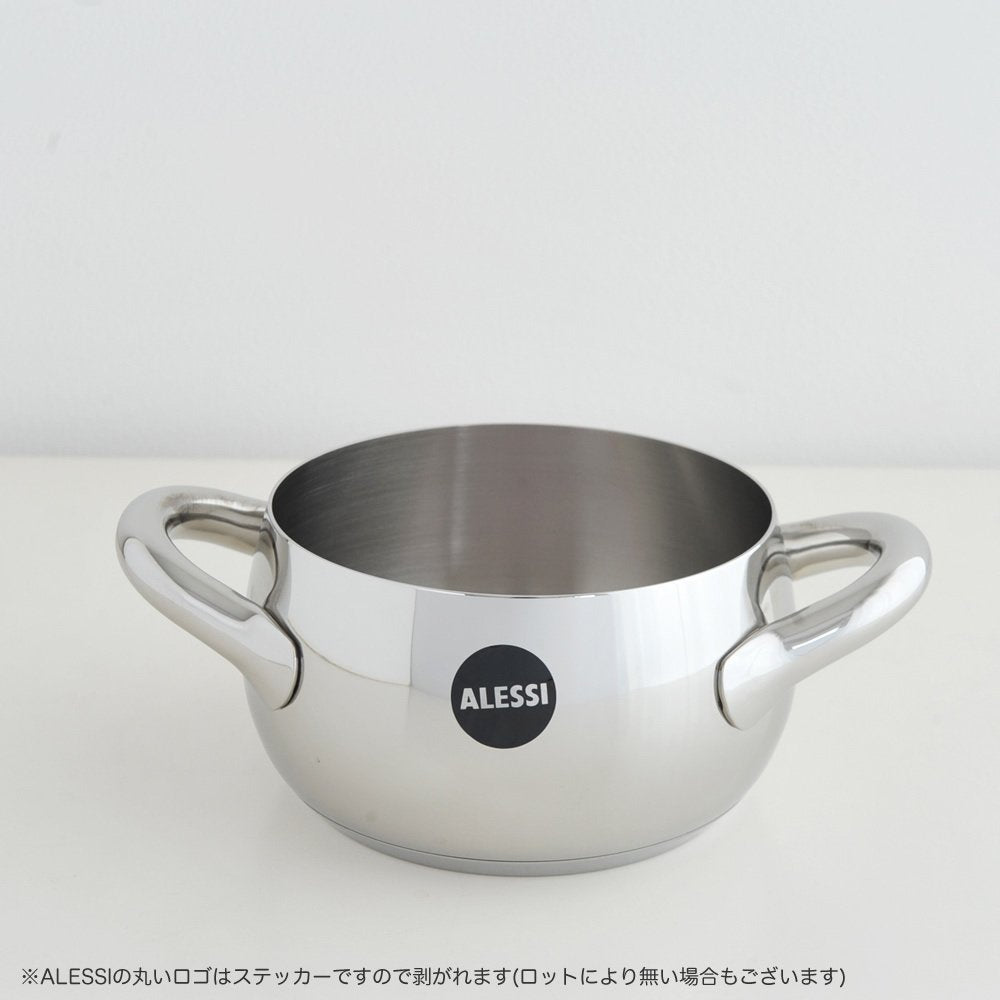 Alessi - "Mami" Two-Handled Saucepan in Stainless Steel