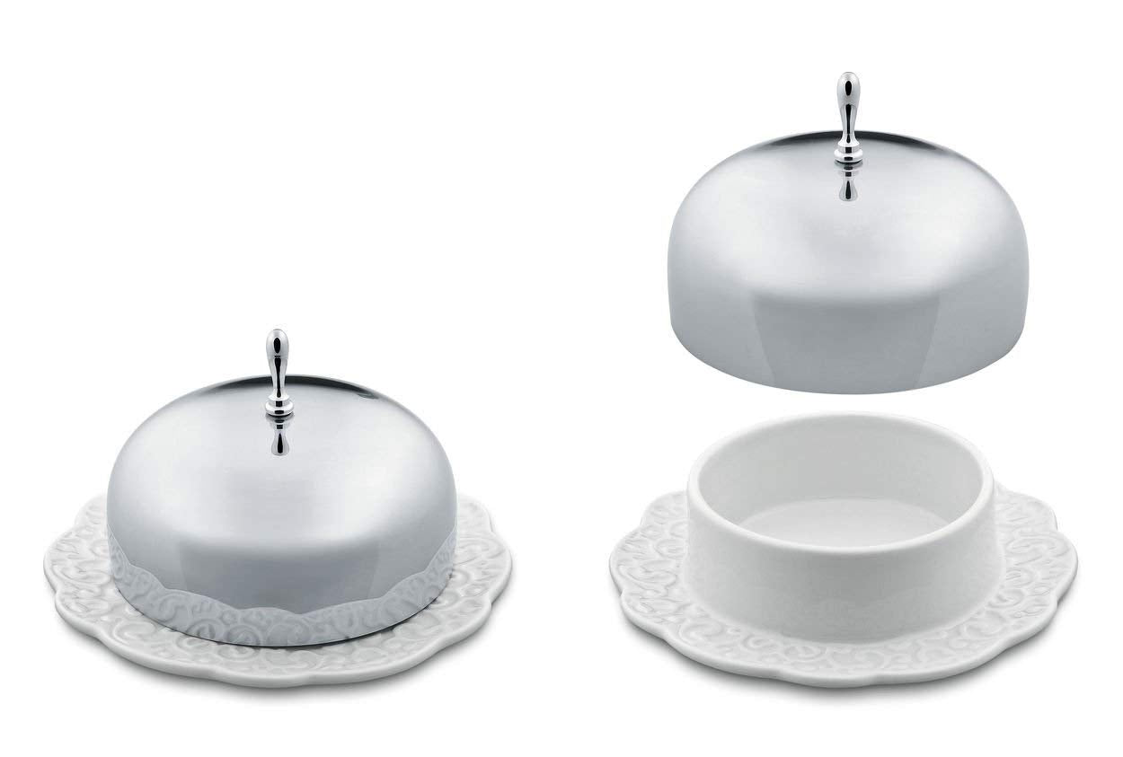 Alessi - White Porcelain Butter Dish