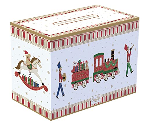 Easy Life - Small Decorative Train 25.5 x 8 x 12.5 cm in Porcelain, Polar Express