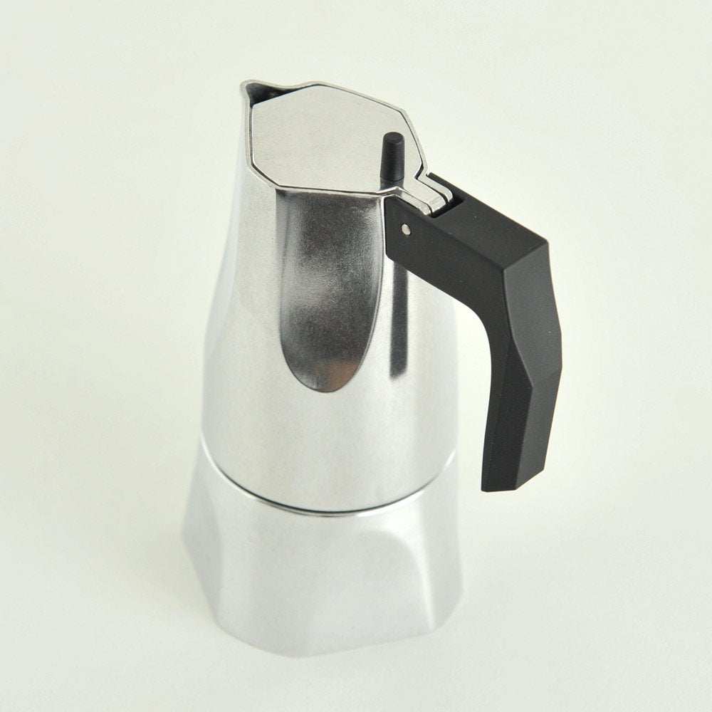 Alessi - Espresso Coffee Maker 1 Cup "Ossidiana" in Cast Aluminum