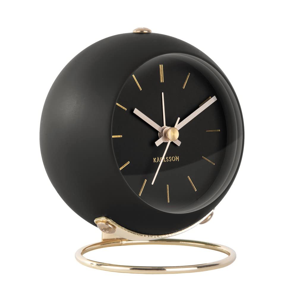 Karlsson - Sveglia "Clock Globe" Nera