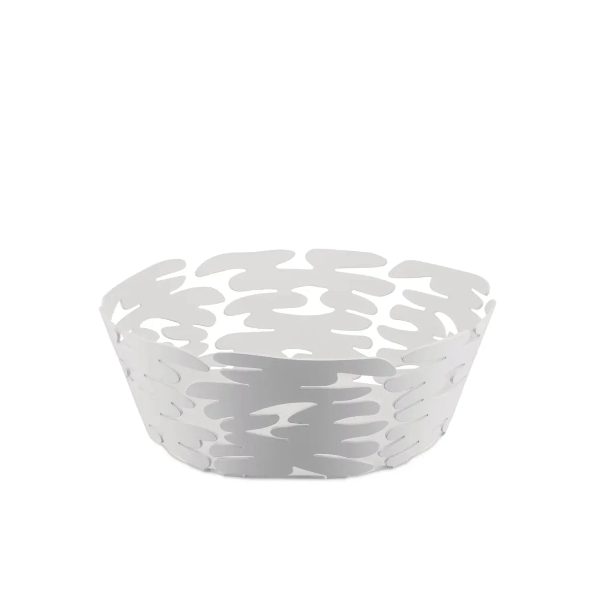 Alessi — Barket BM10/21 W | Cestino rotondo in acciaio bianco