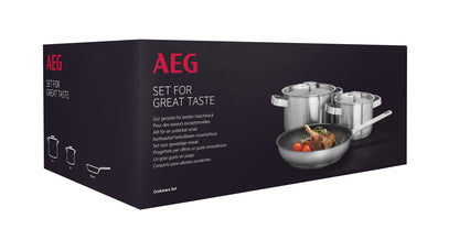 AEG - Set 3 Padelle e Pentole