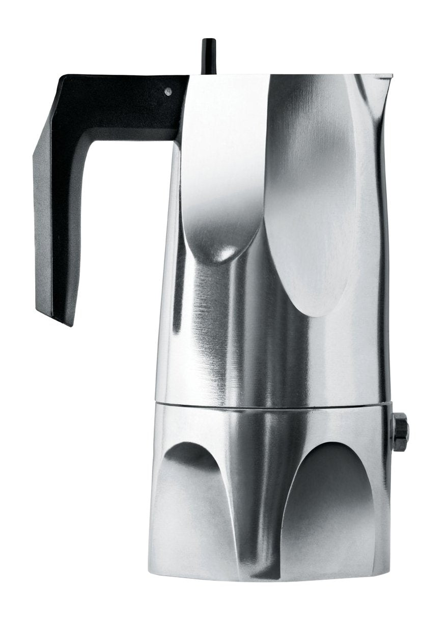 Alessi - Espresso Coffee Maker 1 Cup "Ossidiana" in Cast Aluminum