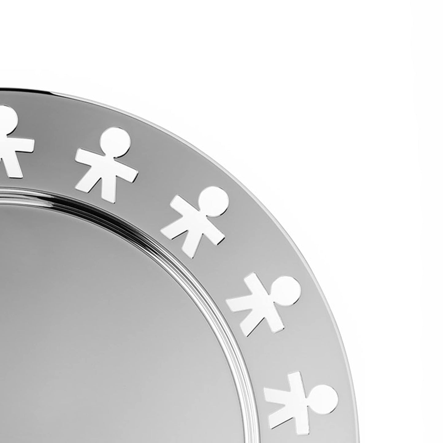 Alessi - Round Tray with Perforated Edge "Girotondo" in Stainless Steel