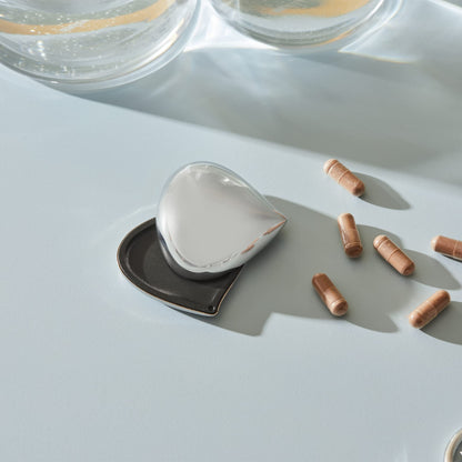 Alessi - "Chestnut" Pill Box in Stainless Steel