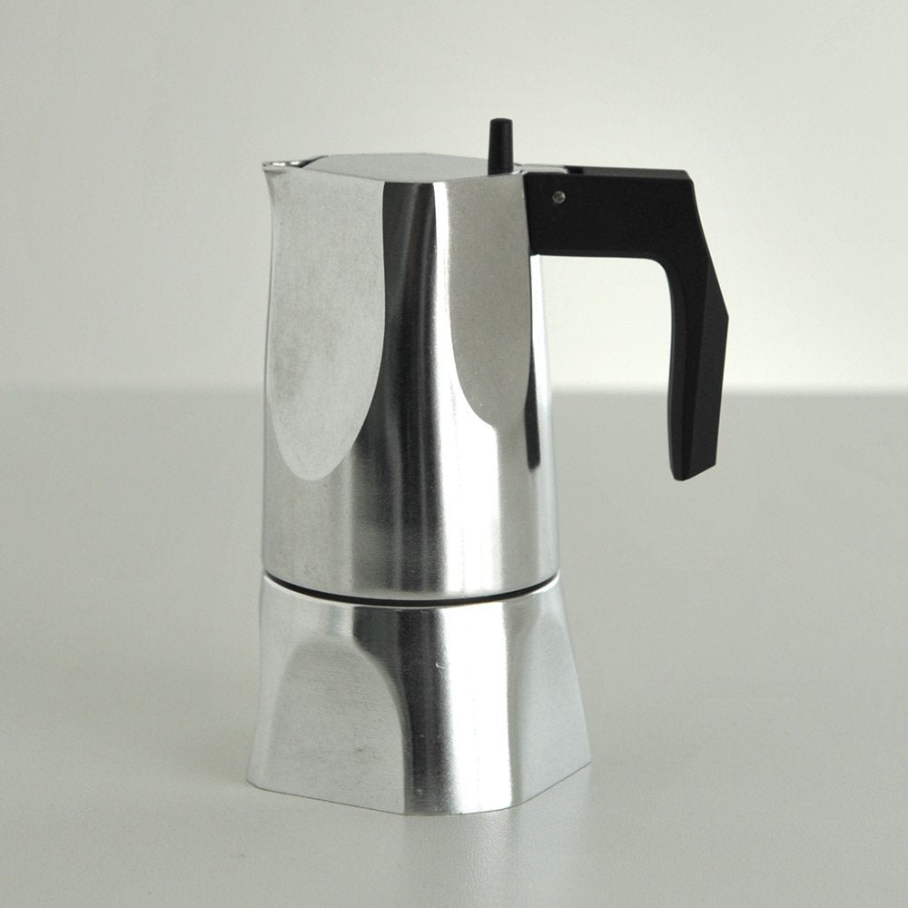 Alessi - Espresso Coffee Maker 1 Cup "Ossidiana" in Cast Aluminum