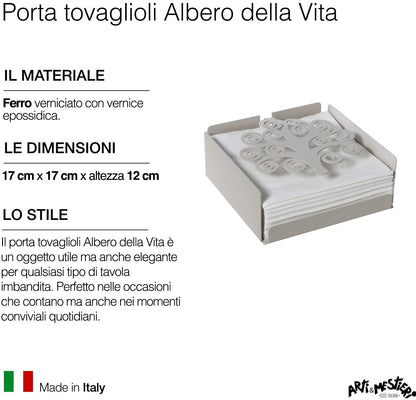 Arti & Mestieri - Porta Tovaglioli "Albero della Vita"