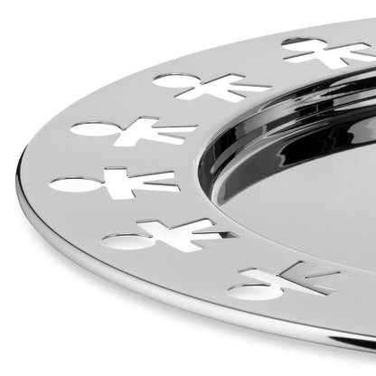 Alessi - Round Tray with Perforated Edge "Girotondo" in Stainless Steel