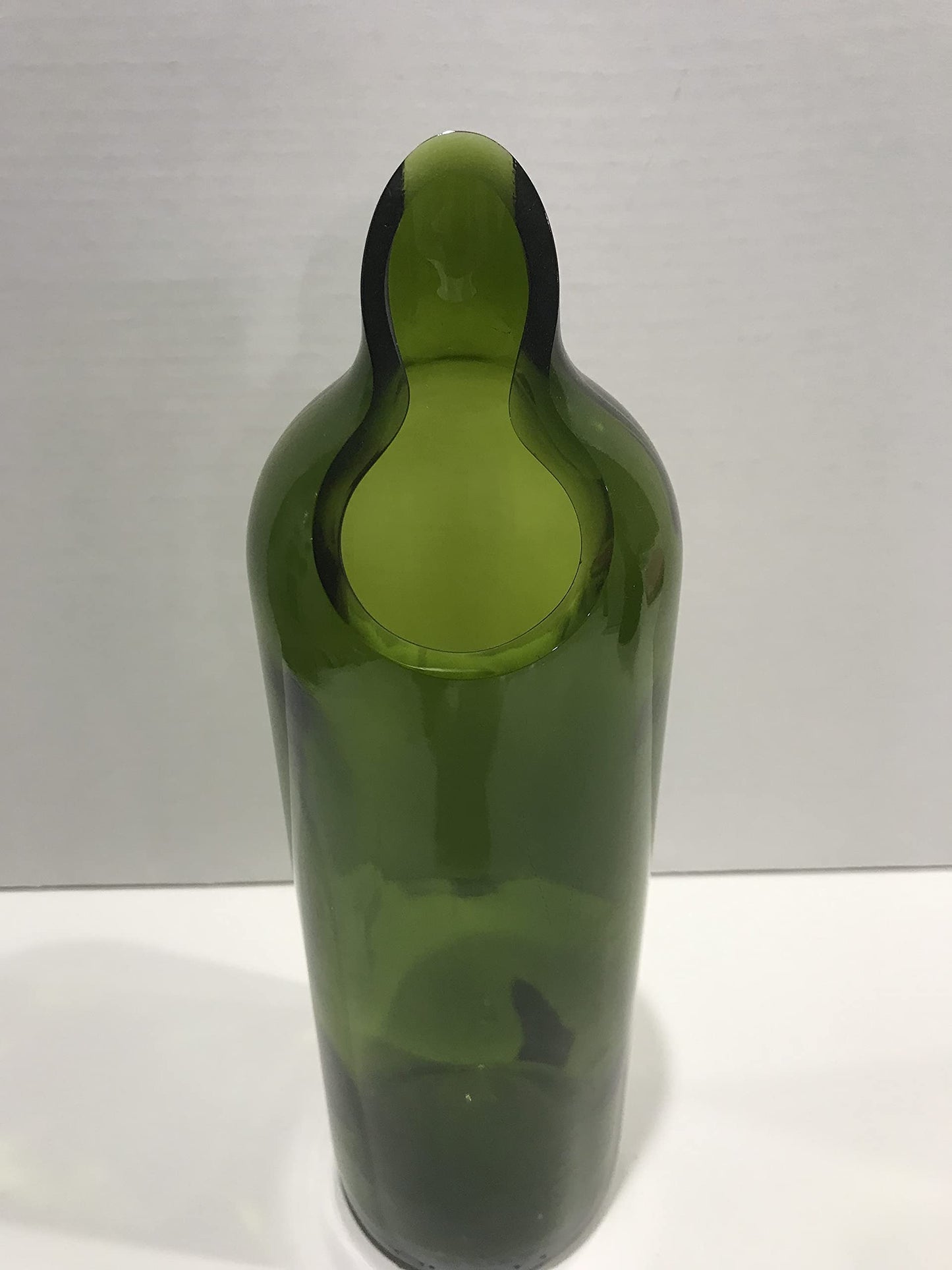 Decorative vase, bottle green colour, 26 cm