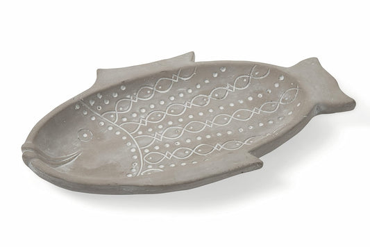 Villa d'Este Home Tivoli - Oval Terracotta Fish Plate