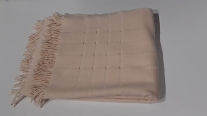 Cecchi e Cecchi - Pure Virgin Wool Plaid Cream 135x180