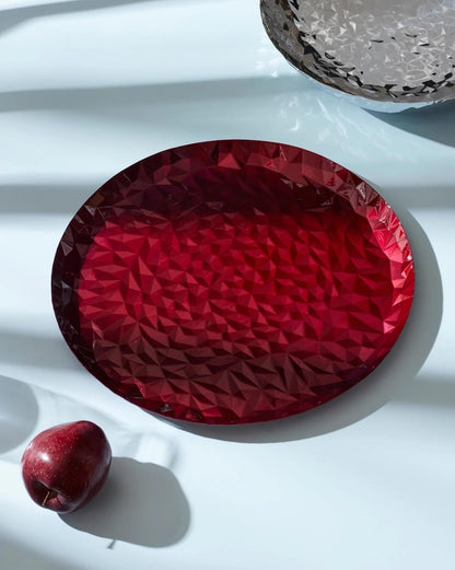 Alessi - Round Tray "Joy" in Colored Steel 40cm