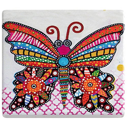 Maxwell &amp; Williams - Butterfly Coaster "Smile" 9x9 in Ceramic