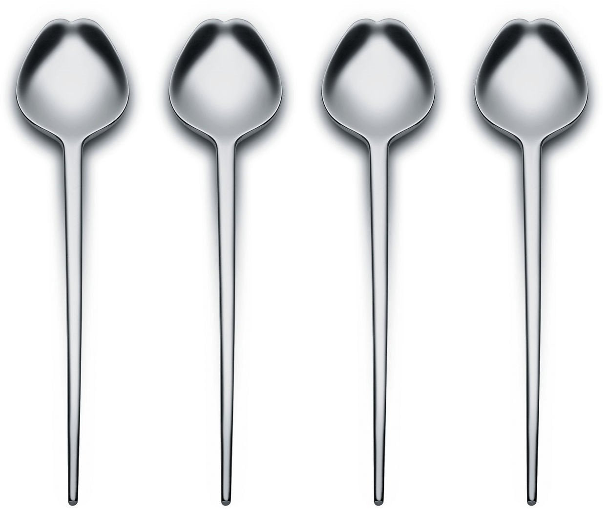 Alessi - Set 4 Posate per Antipasti e Dessert "Human Collection" in Acciaio Inox