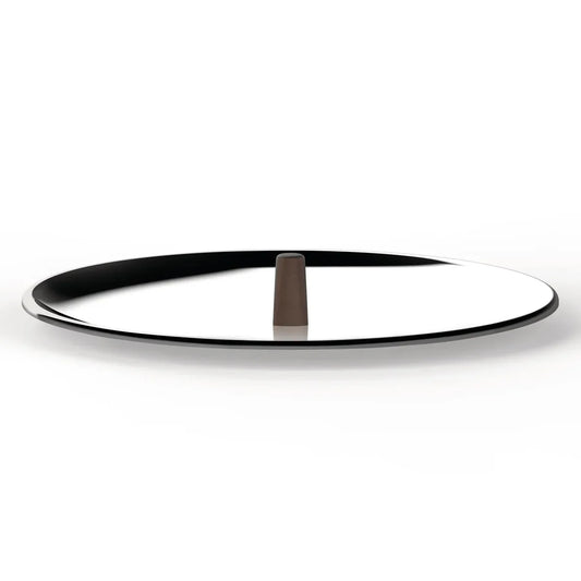 Alessi — Edo PU200/28 | Coperchio 28 cm acciaio e pomolo marrone