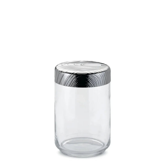 Alessi — Veneer PU05/100 | Barattolo ermetico vetro e acciaio