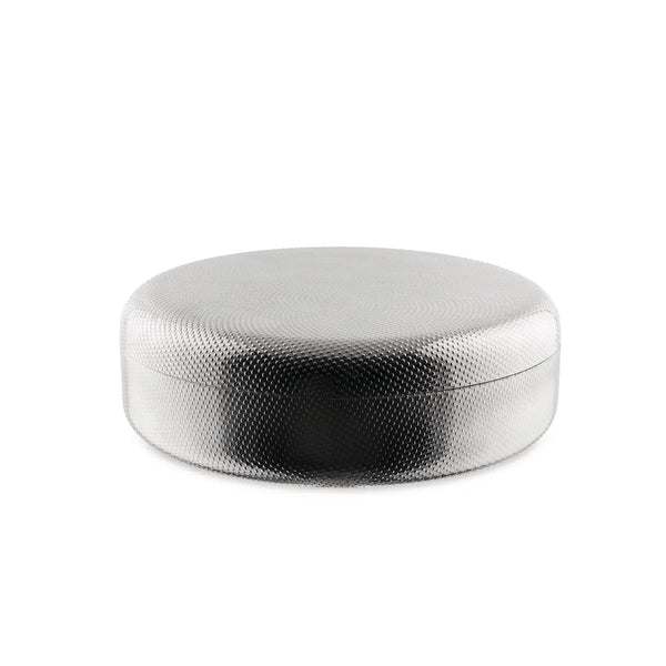 Alessi — JM01/23 T | Contenitore in acciaio inox con decoro a rilievo — Alessi