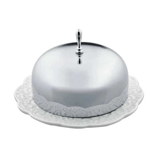 Alessi - White Porcelain Butter Dish