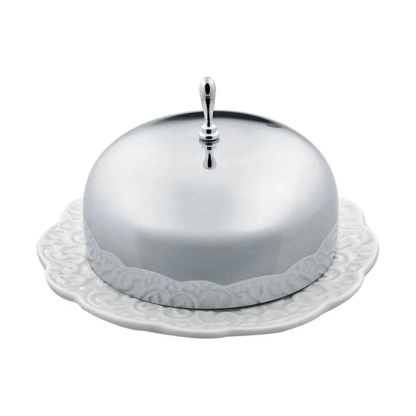 Alessi - White Porcelain Butter Dish — Alessi