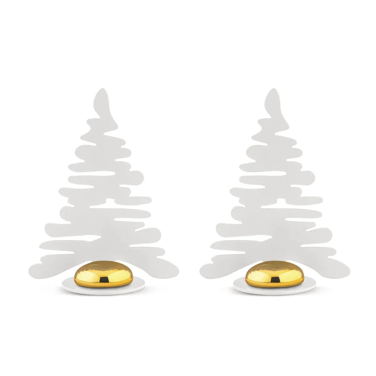 Alessi — Barkplace Tree BM16S2 W | Segnaposto in acciaio smaltato bian