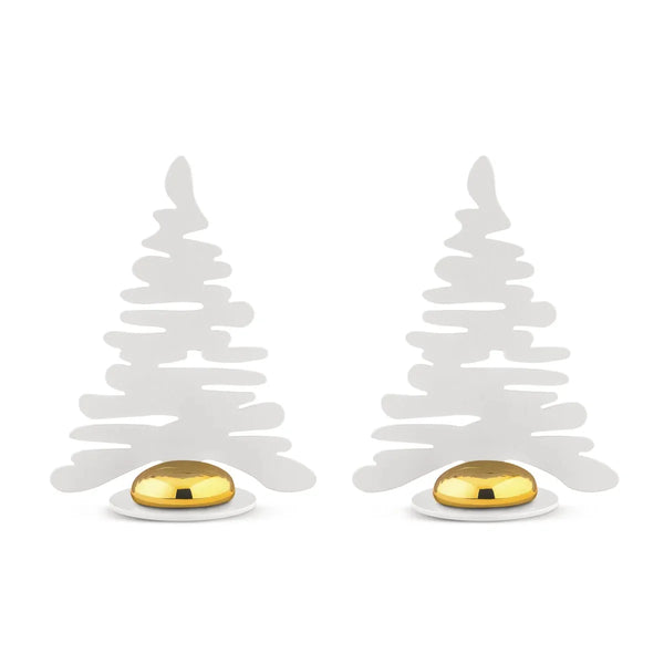 Alessi — Barkplace Tree BM16S2 W | Segnaposto in acciaio smaltato bian — Alessi